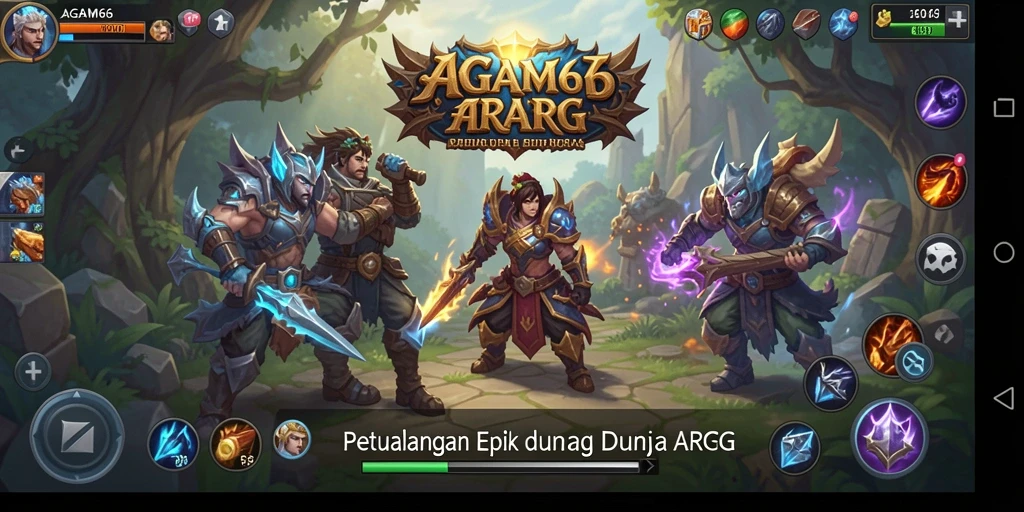 Tangkapan layar utama AGAM66 menampilkan aksi pertempuran yang mendebarkan.
