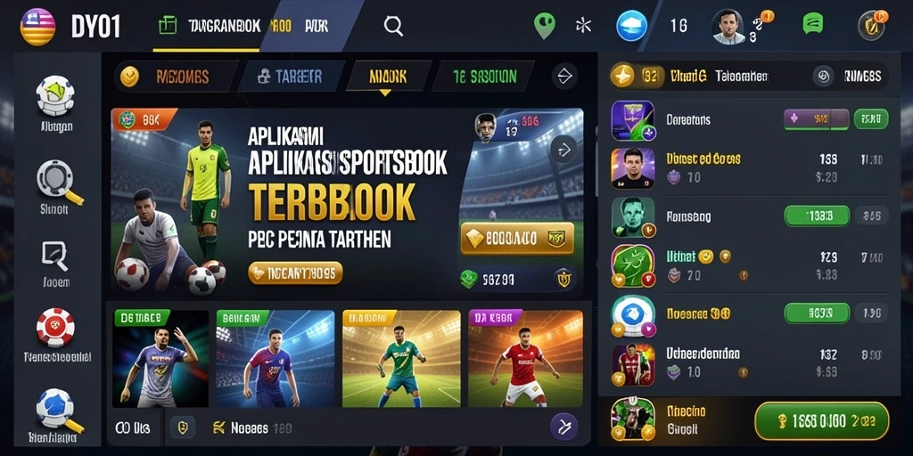 Tampilan gameplay menarik dari aplikasi Sportsbook DY01.