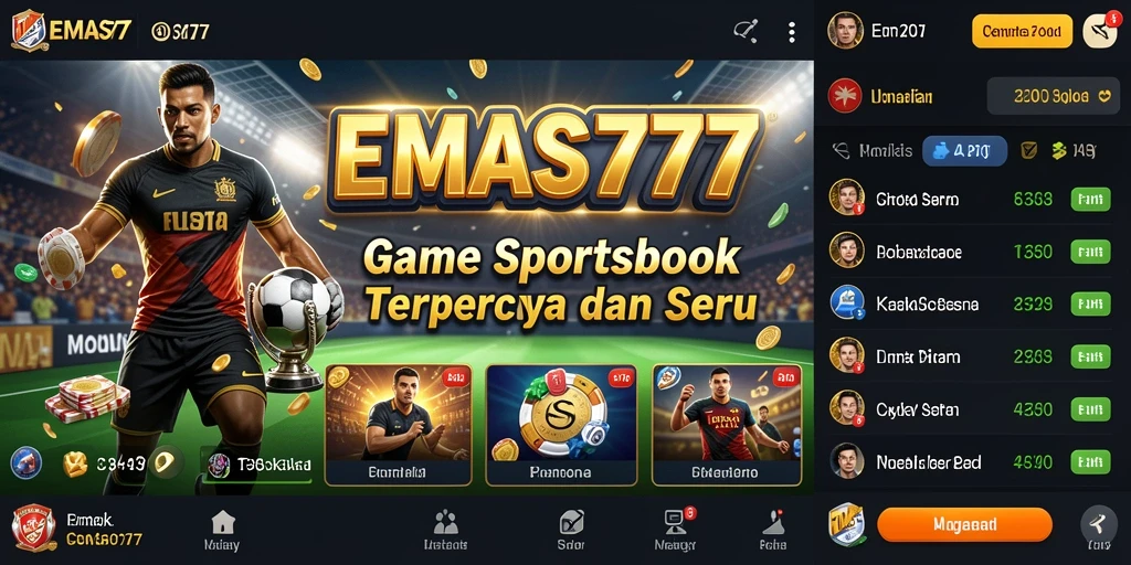 Tampilan gameplay Sportsbook yang menarik dan interaktif.