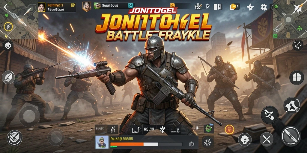 Gameplay seru dalam pertempuran Battle Royale.