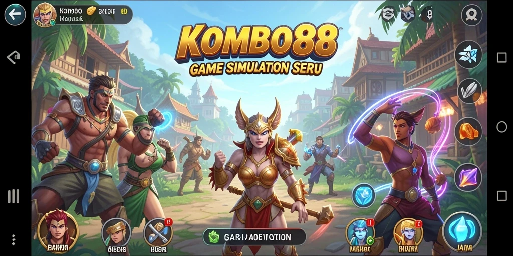 Tampilan menarik dari gameplay Simulation di KOMBO88.