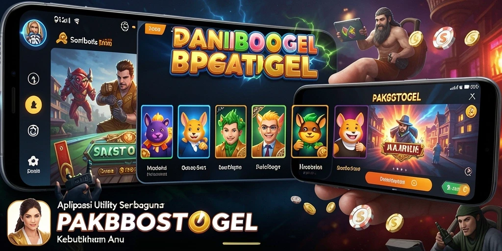 Screenshot utama PAKBOSTOGEL menunjukkan antarmuka pengguna yang sederhana dan efisien.