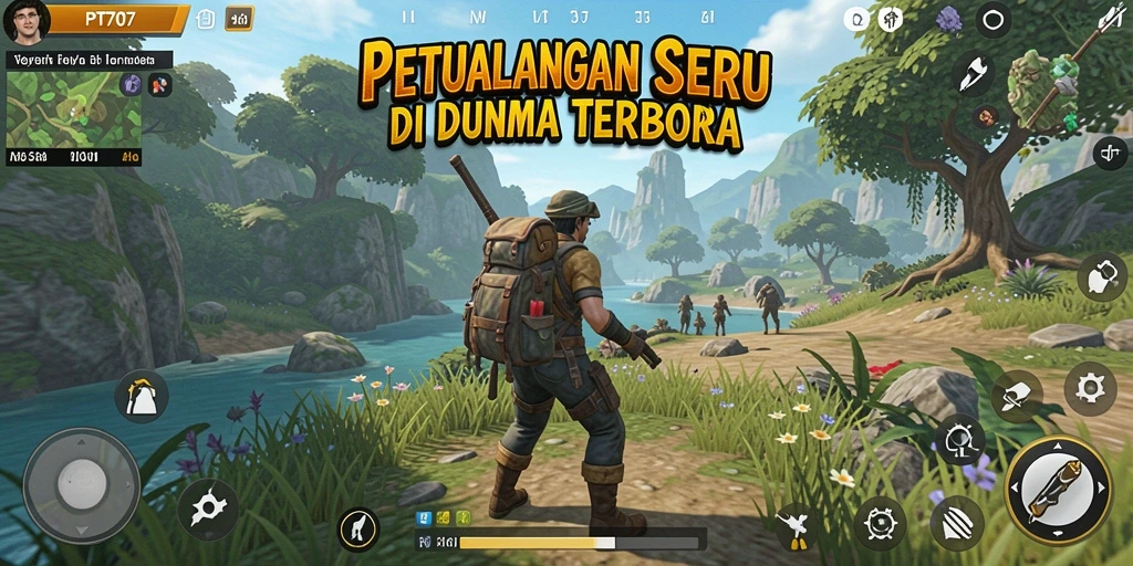 Gambaran gameplay seru di dunia terbuka PT707.